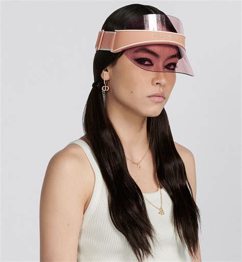 dior visor silver|dior pink visor.